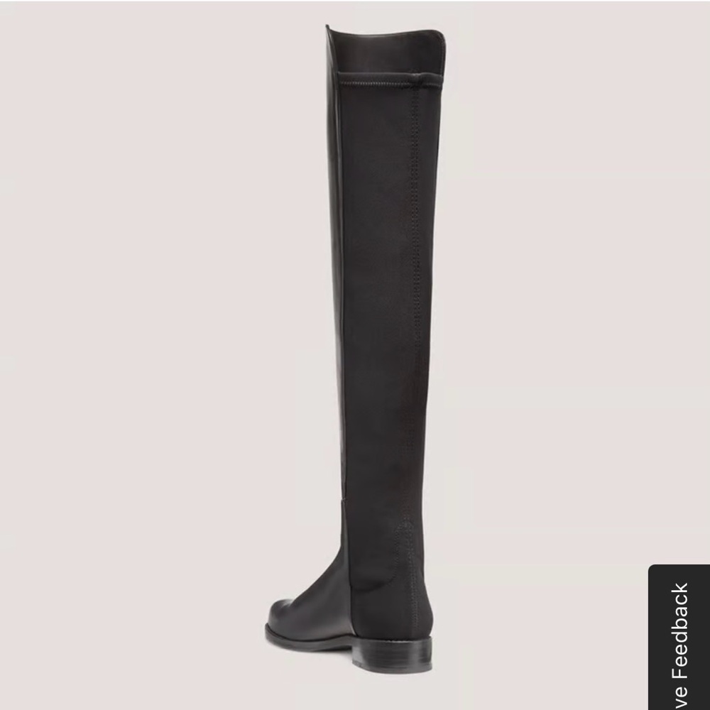 Stuart Weitzman 5050 stretch back OTK Nappa leather microstretch boots size 9 - Picture 2 of 12